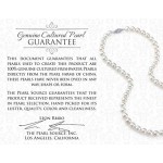 The Pearl Source Freshwater Cultured Pearl Pendant Necklace for Women with Sterling Silver Infinity Design