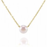 Handpicked AAA+ Freshwater Cultured Single Pearl Necklace Pendant | Gold Necklaces for Women