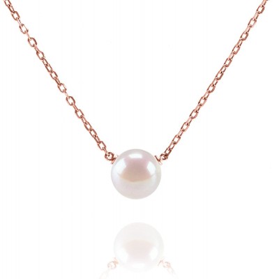 Handpicked AAA+ Freshwater Cultured Single Pearl Necklace Pendant | Gold Necklaces for Women