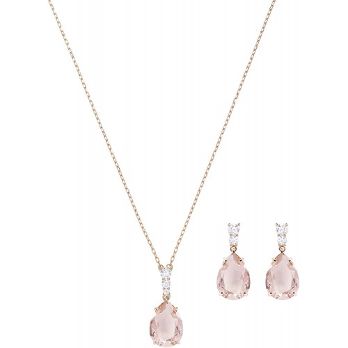 SWAROVSKI Women's Vintage Tear Drop Necklace & Earrings 2 Piece Set Crystal Jewelry Collection SWAROVSKI Women's Vintage Tear Drop Necklace & Earrings 2 Piece Set Crystal Jewelry Collection