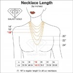 Galaxy Gold 14k 22" White Gold Natural Blue Sapphire Drop Pendant Necklace